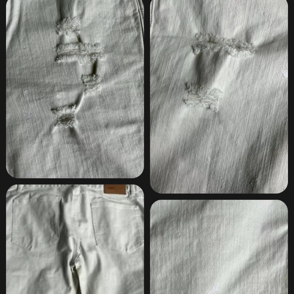 PUBLISH MENS BUTTON Distressed White JEAN SZ 38